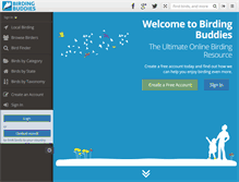 Tablet Screenshot of birdingbuddies.com